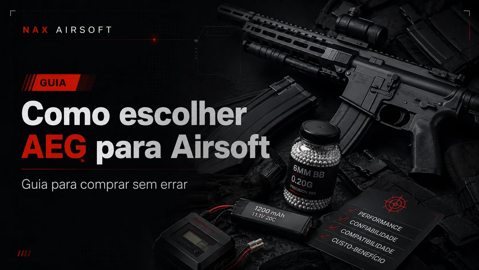 Guia NAX para comparar plataformas AEG M4 e AK