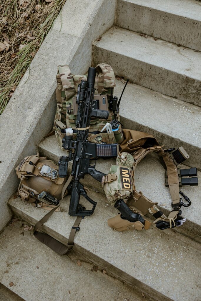 Colete, chest rig e plate carrier para Airsoft